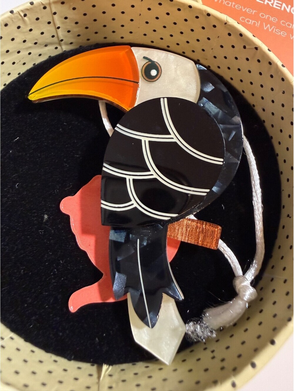 Terence the Toucan Brooch - Erstwilder Fan Favourites 2021 Tropical Bird Pin